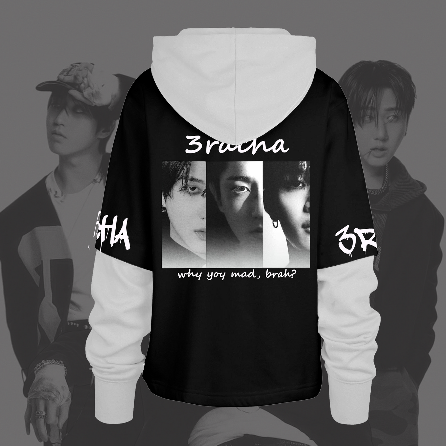 Stray Kids 3racha Why You Mad Shortstop Hoodie Gift For Fans