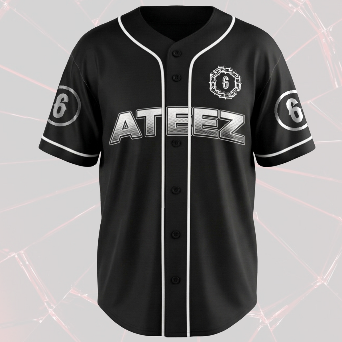 Golden Hour Part 6 ATEEZ Cyber Grunge Baseball Jersey Gift For Atiny