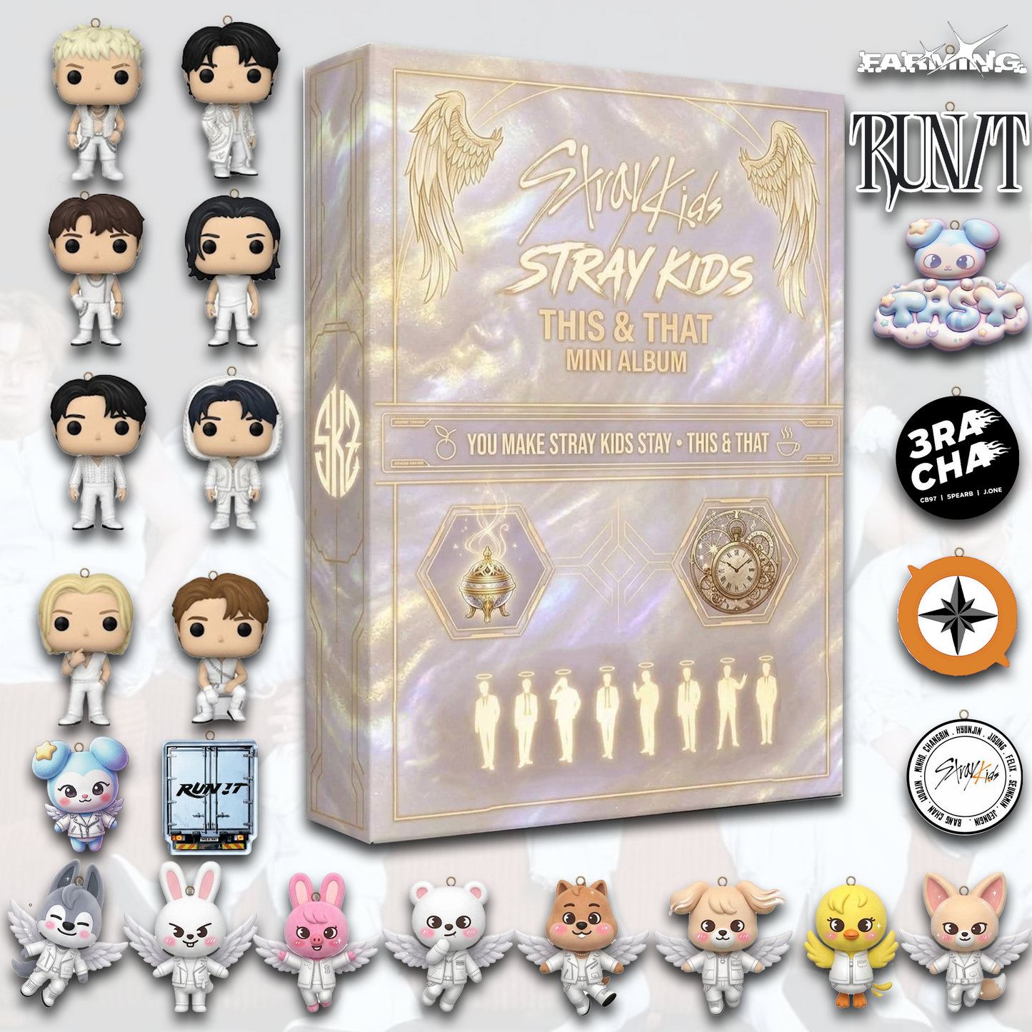 Stray kids Angle This & That Album 24 Day Of Coming Back Journey 2D Blind Box