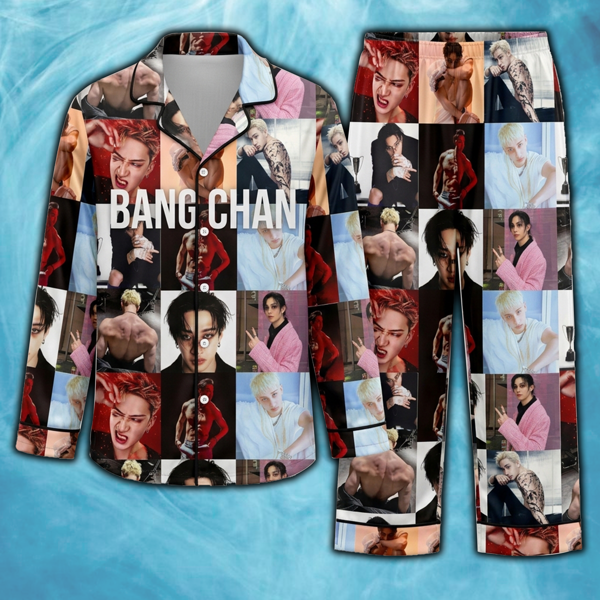 Stray Kids Spooky Stay Day Skzoo Schlafanzug-Set Geschenk für Fans