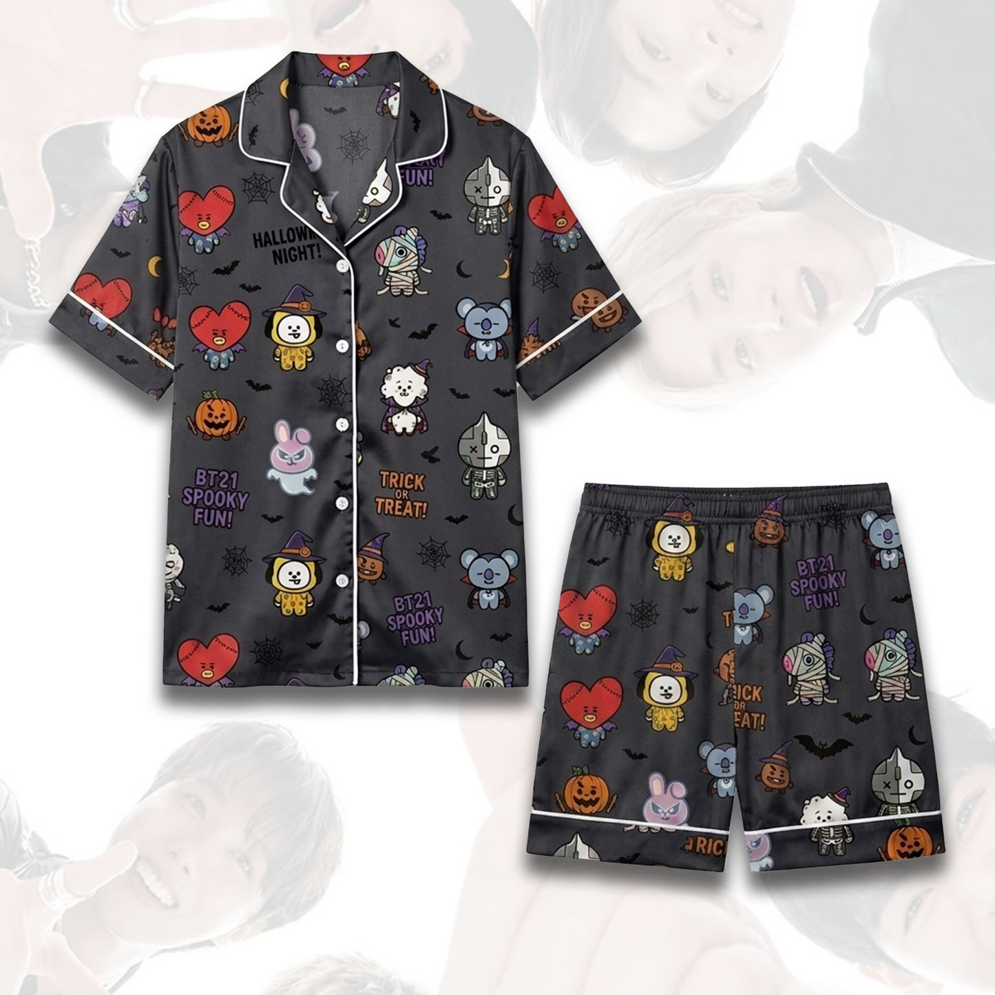 BT21 Happy Halloween BTS Spooky Pajama Set Fan Edition