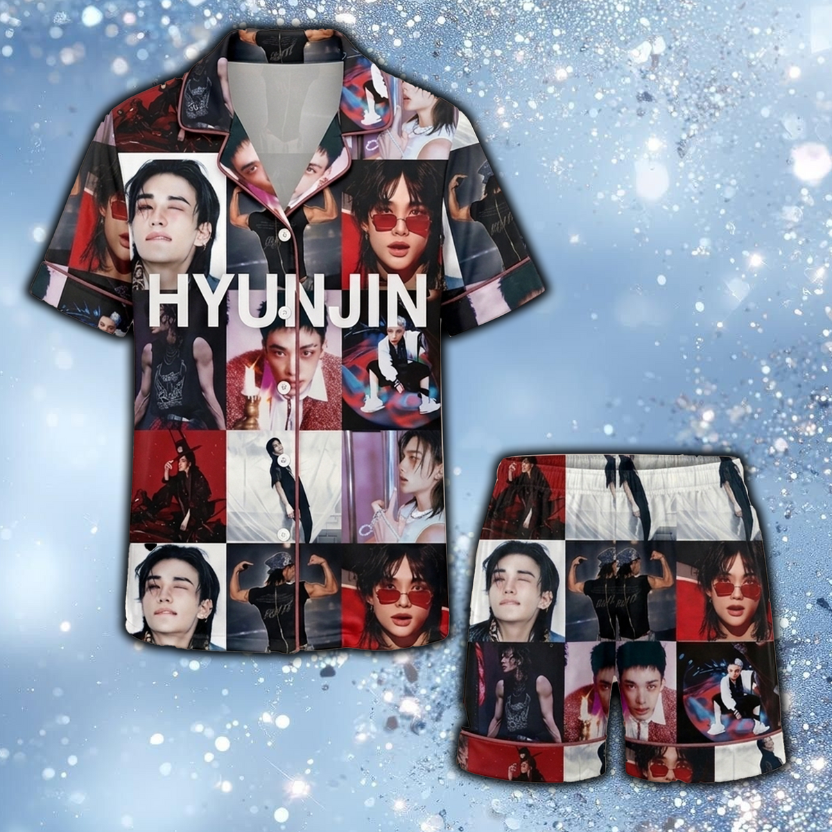 Stray Kids Spooky Stay Day Skzoo Schlafanzug-Set Geschenk für Fans