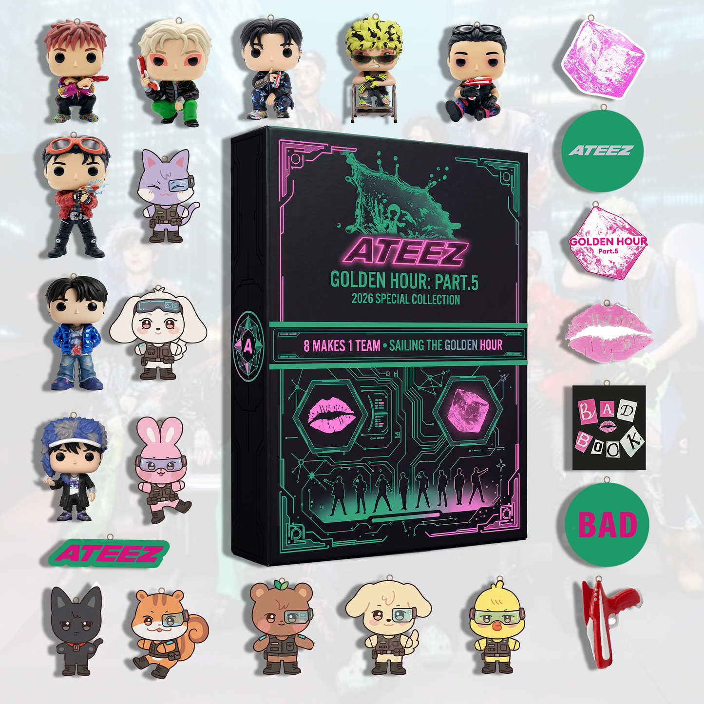 ATEEZ Golden Hour Part 5 Day One Of Coming Back Journey 2D Blind Box