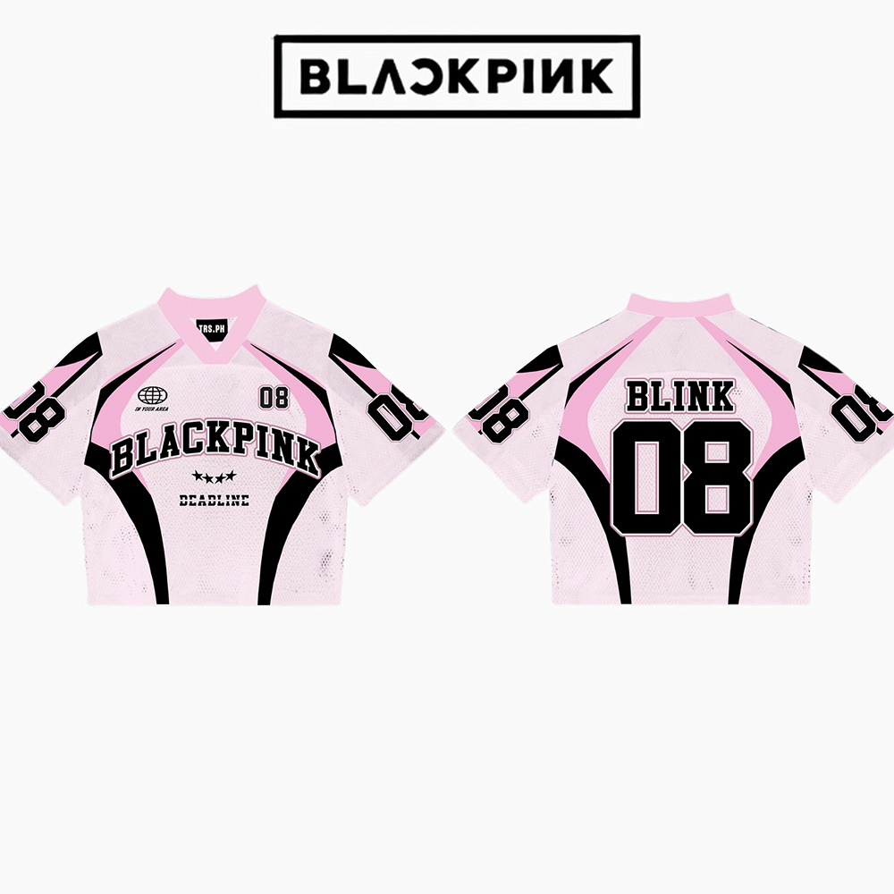 BlackPink Mixed Mesh Jersey Football Vesion In Pink