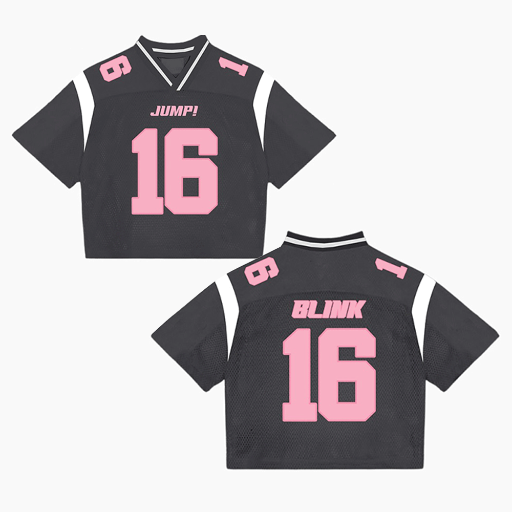 BLACKPINK Version 3 In Grey Pink Mixed Mesh Jersey Football