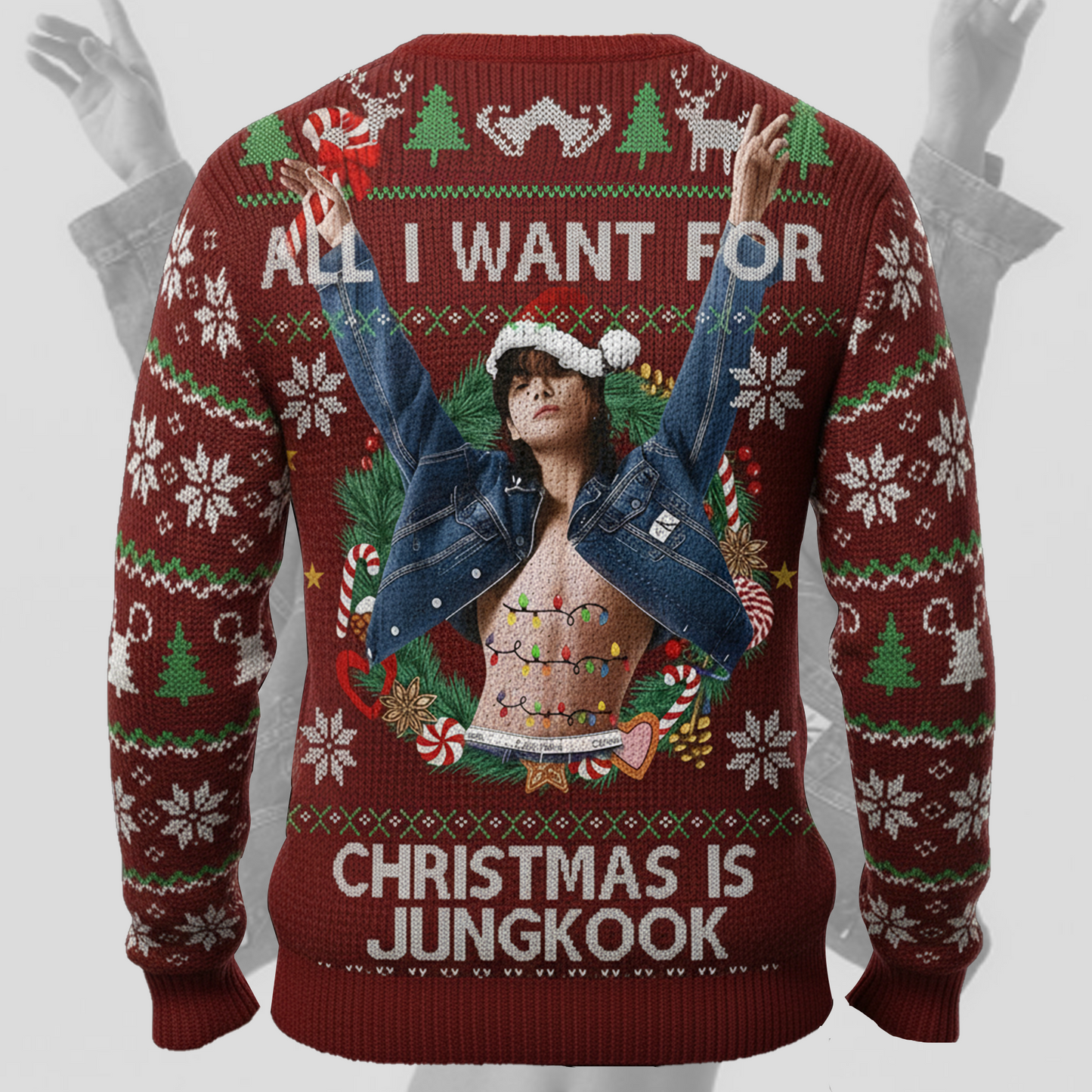 BTS All I Want For Christmas is Jungkook Ugly Sweater