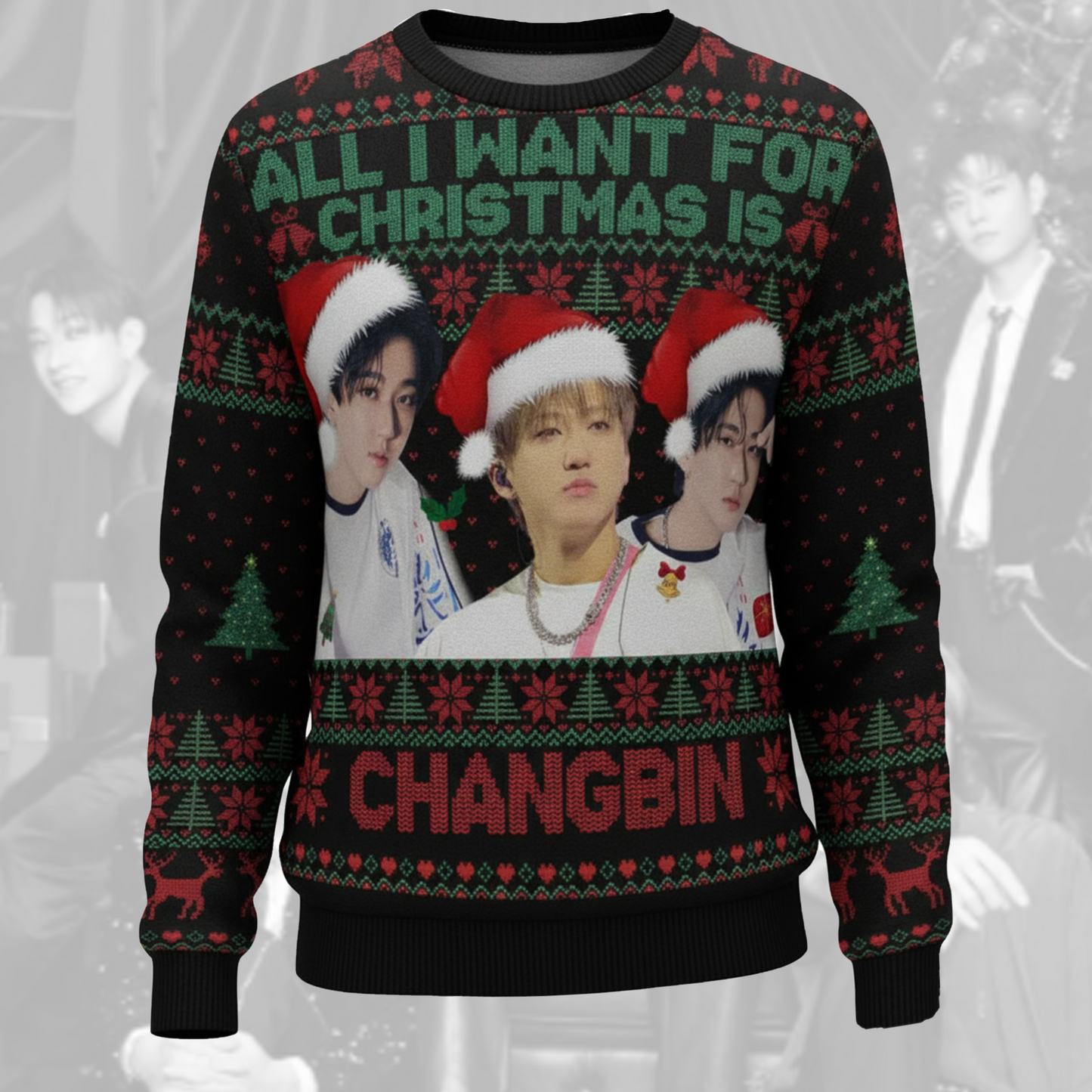 All I Want For Christmas Is Changbin Ugly Sweater Gift For Lovers