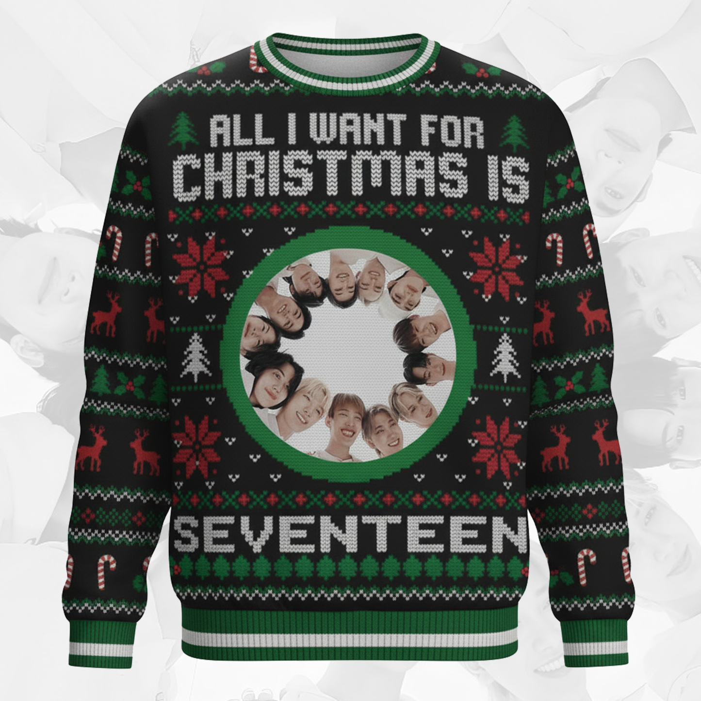 All I Want For Christmas Is Seventeen Ugly Sweater Gift For Lovers