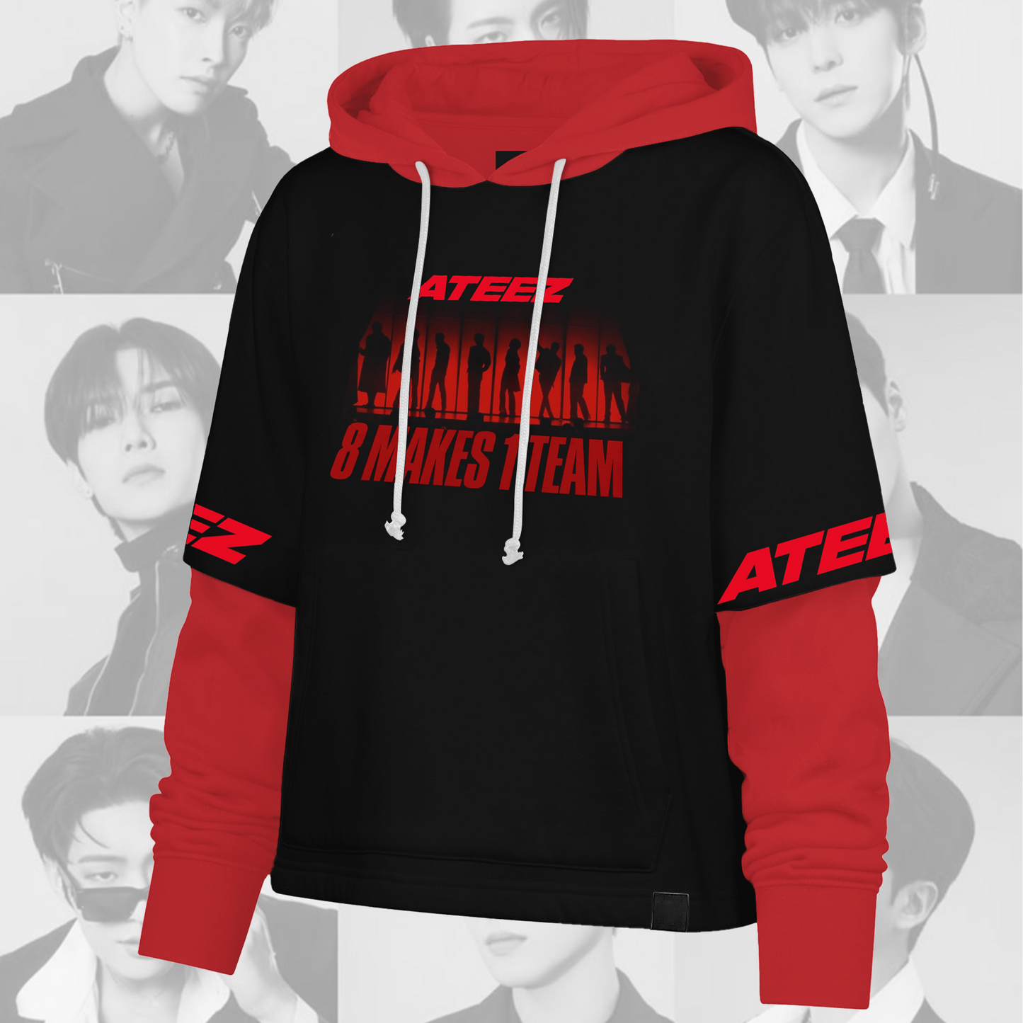 Ateez 8 Makes 1 Team Shortstop Hoodie Gift For Fans