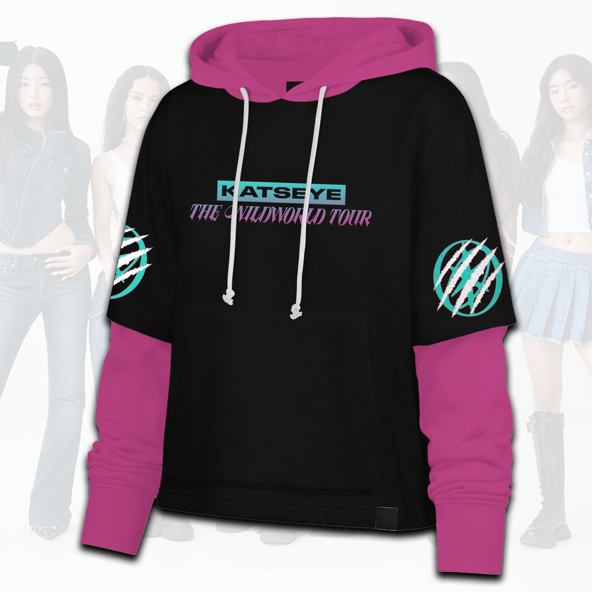 The Wildworld Tour Katseye Eye Wild Shortstop Hoodie Geschenk für Fans