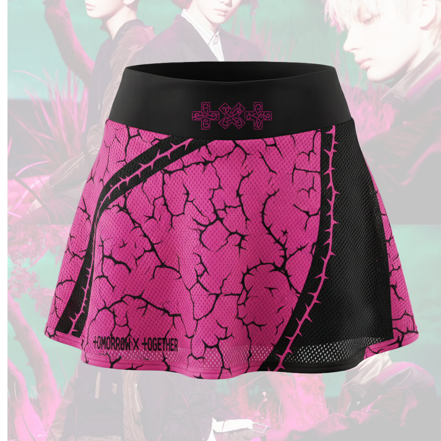 Thorn Chic TXT 8th Album Thorn Style Off Shoulder Mesh Gift For Fans