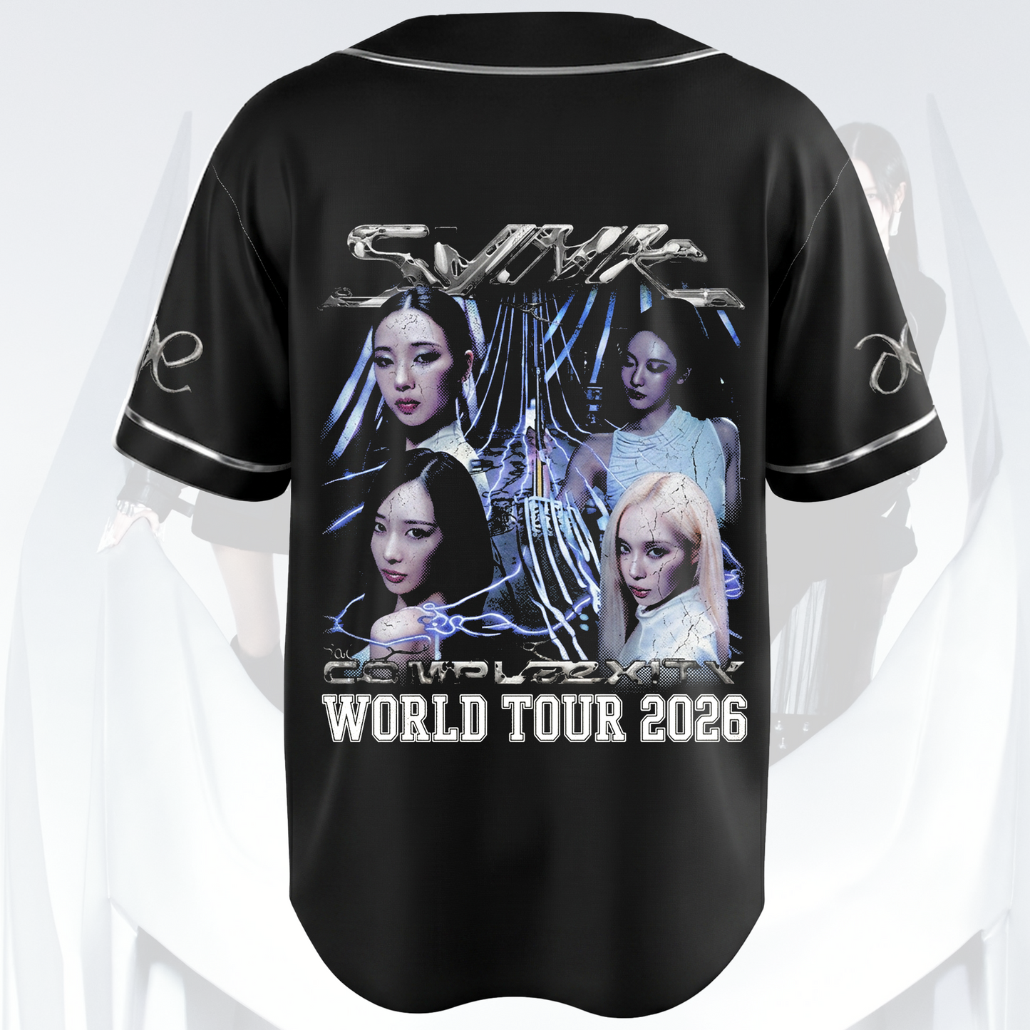 Fresh aespa SYNK COMPLEXITY World Tour 2026 Black Jersey Fan Gifts