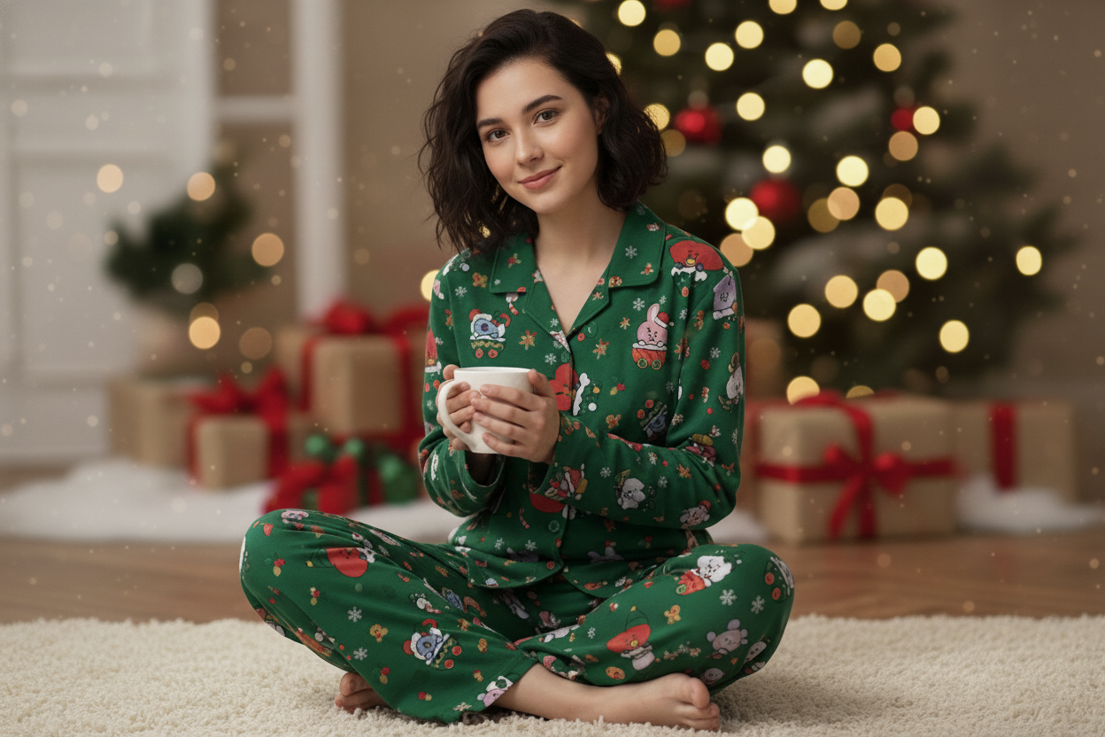 WAVESTEEᵀᴹ Christmas BT21 Pajama Set