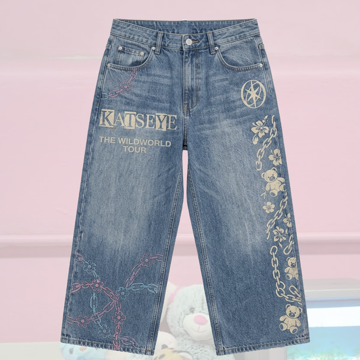 Katseye The Wild World Tour Denim Jacket Vintage Concert Outfit Gift For Eyekons