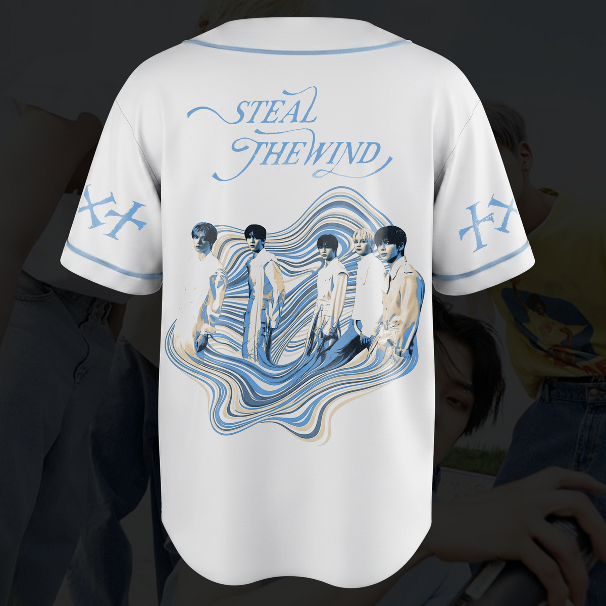 Vintage TXT Steal The Wind World Tour Baseball Jersey Gift For Fans