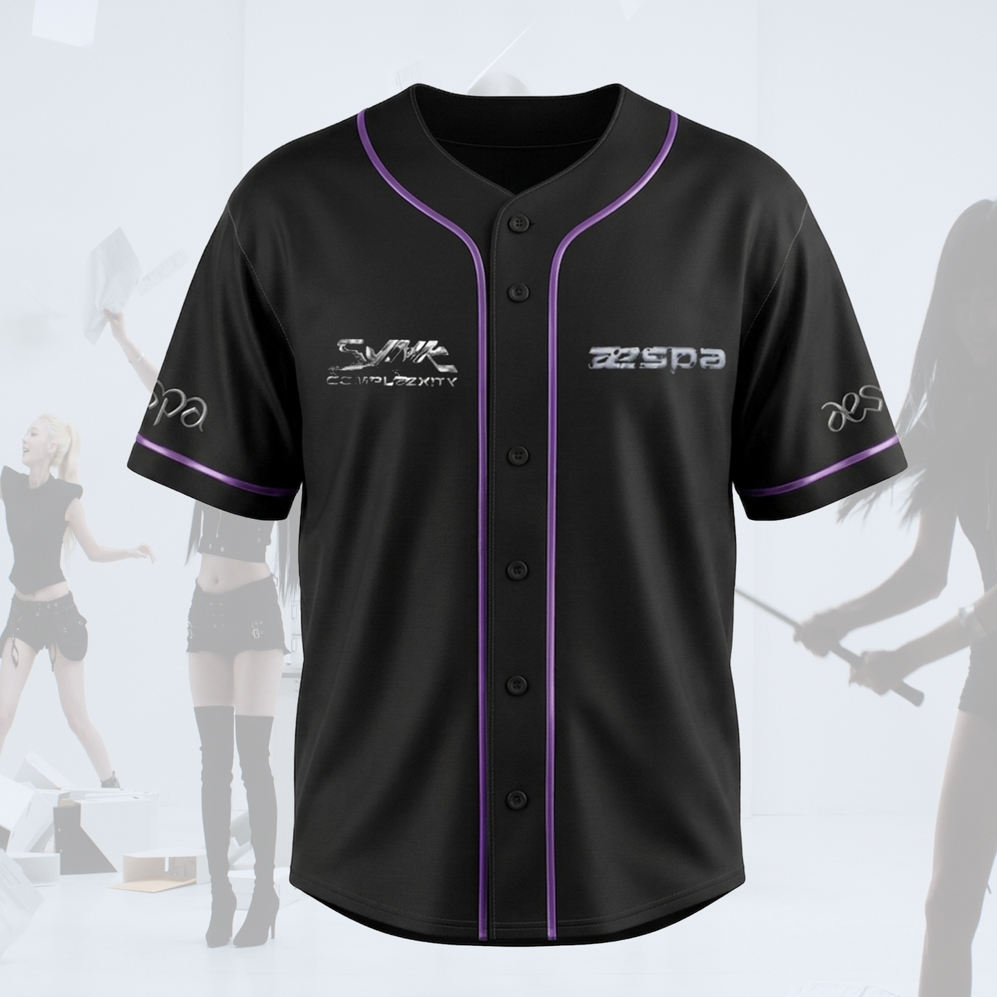 Superb aespa SYNK COMPLEXITY Tour Baseball Jersey Concert Merch Gift for Fans