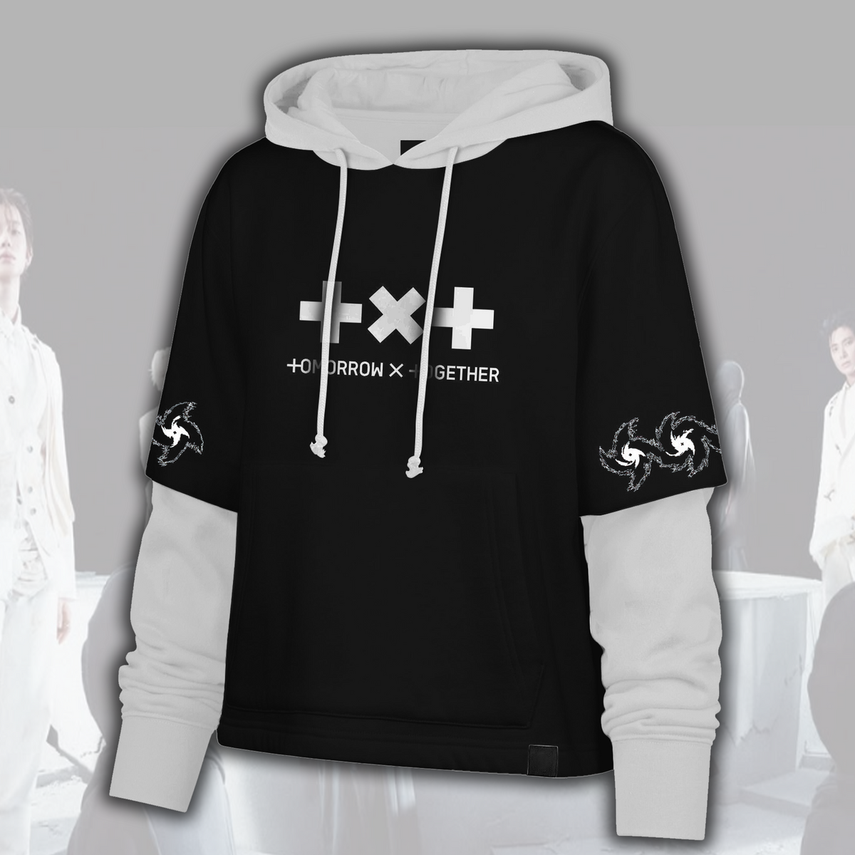TXT Steal The Wind Tour Grunge Streetwear Shortstop Hoodie Geschenk für Fans