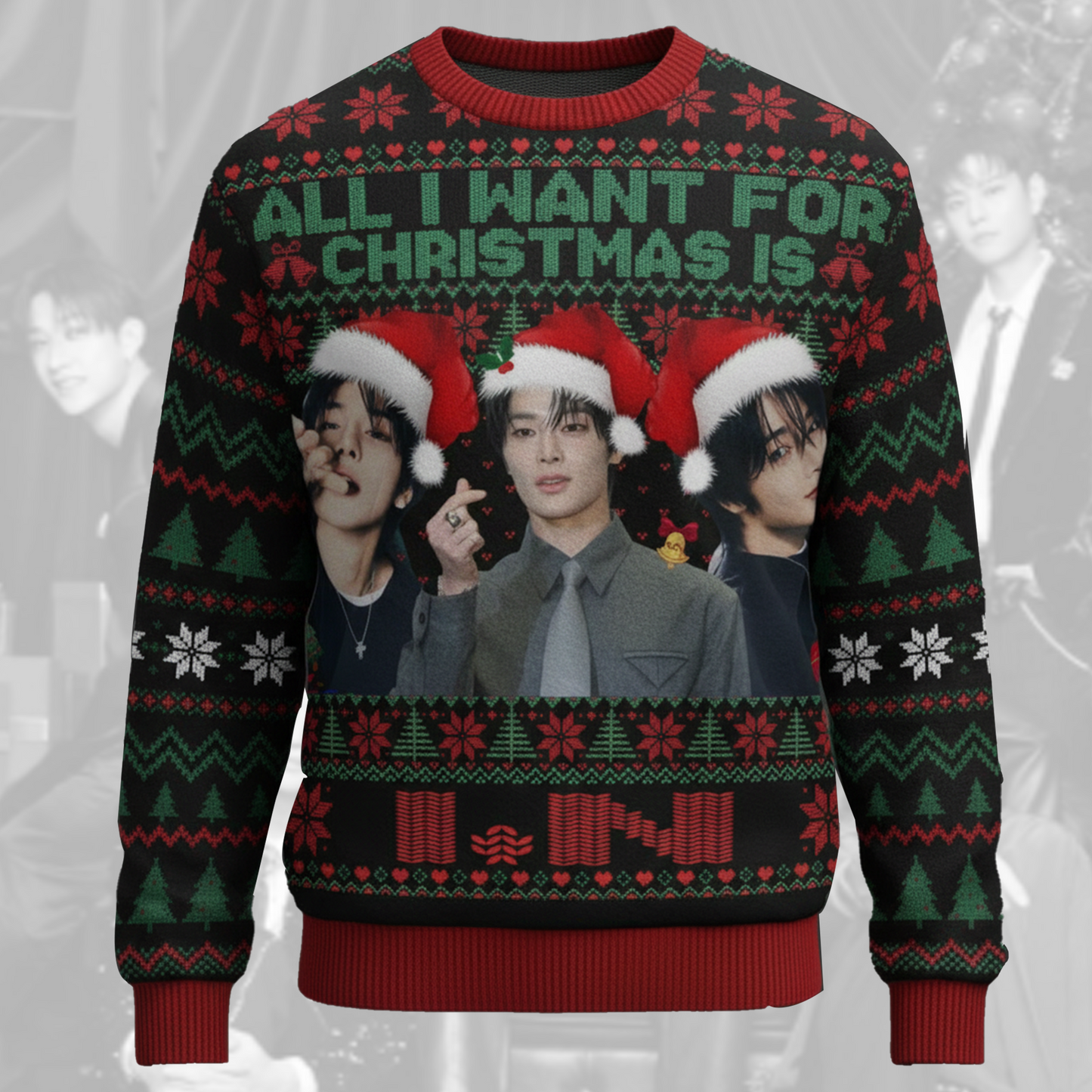 All I Want For Christmas Is I.N Ugly Sweater Gift For Lovers
