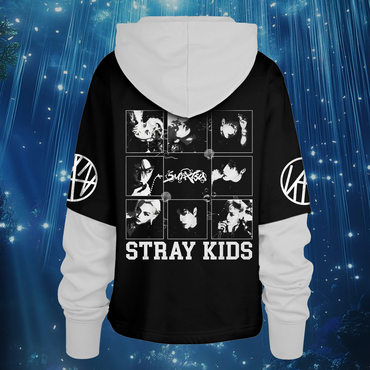 Spooky Stray Kids Wolf Chan Shortstop Hoodie Halloween-Geschenk für Fans