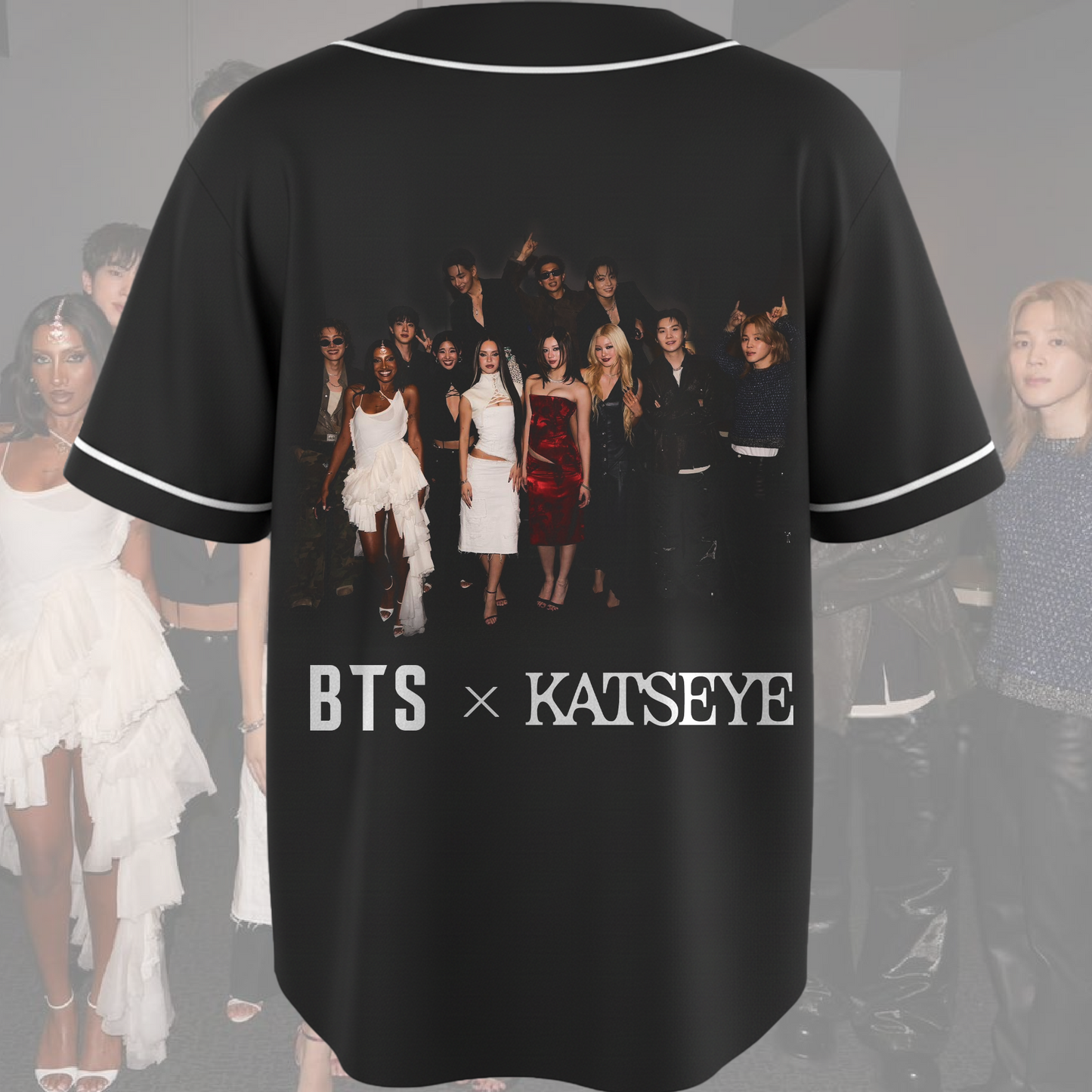 BTS x Katseye Family Concept Baseball Jersey Fan Edition