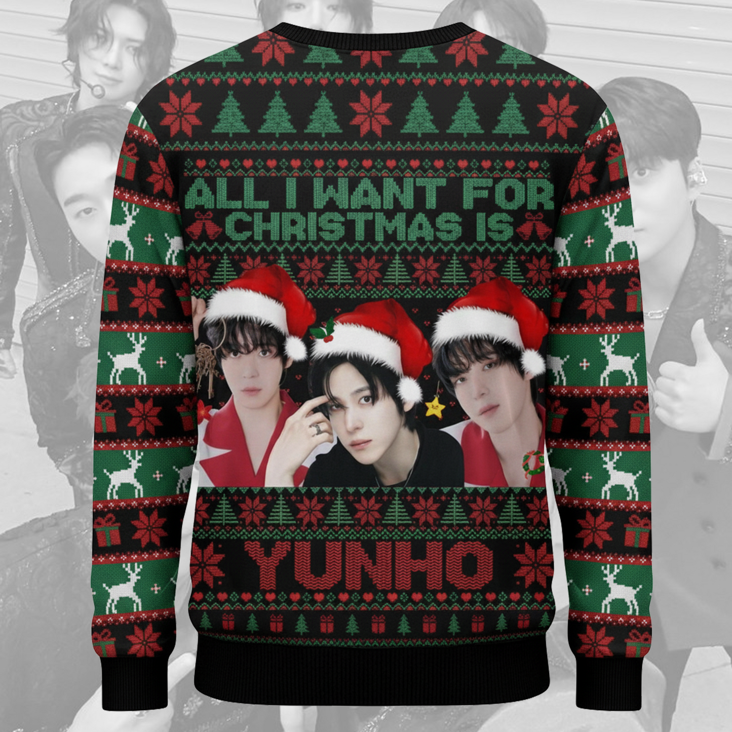All I Want For Christmas Is Yunho Ugly Sweater Gift For Lovers