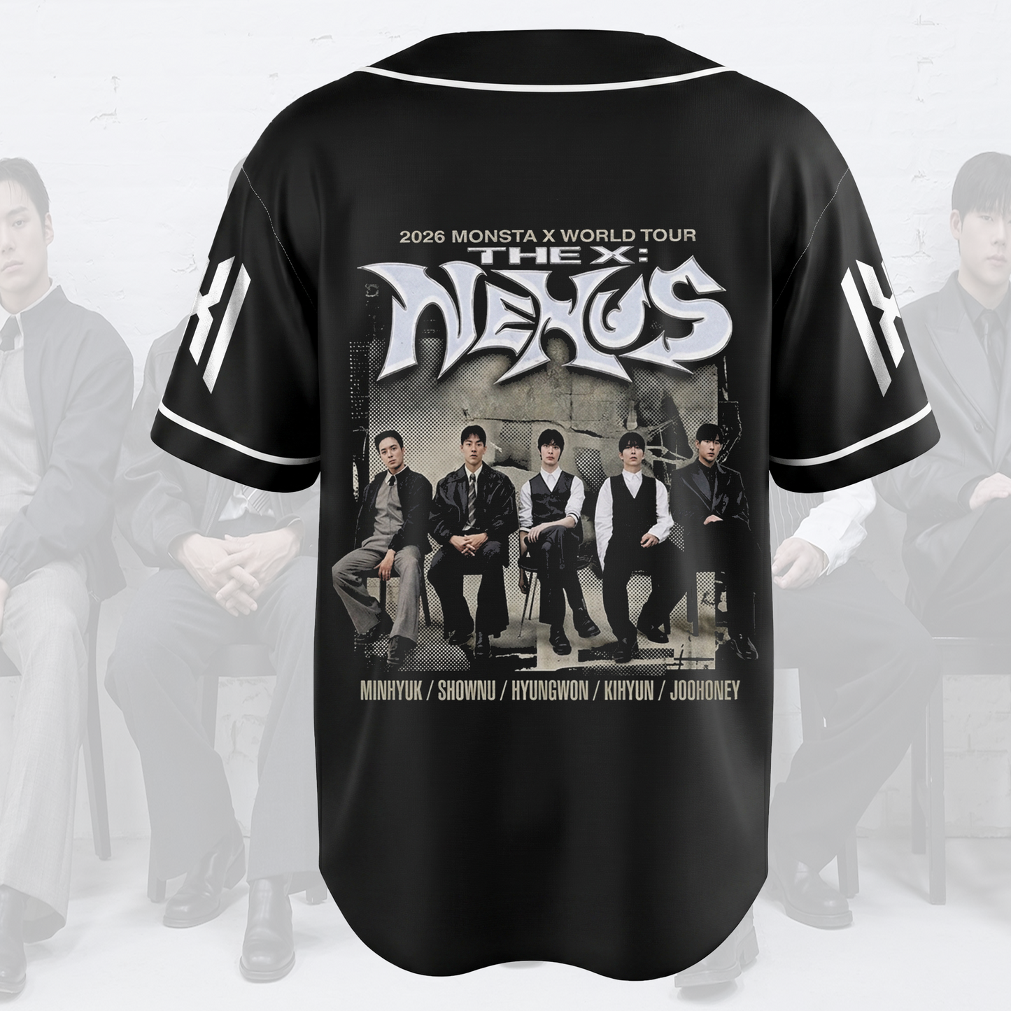 Bold Monsta X World Tour The X Nexus Baseball Jersey Gift For Fans