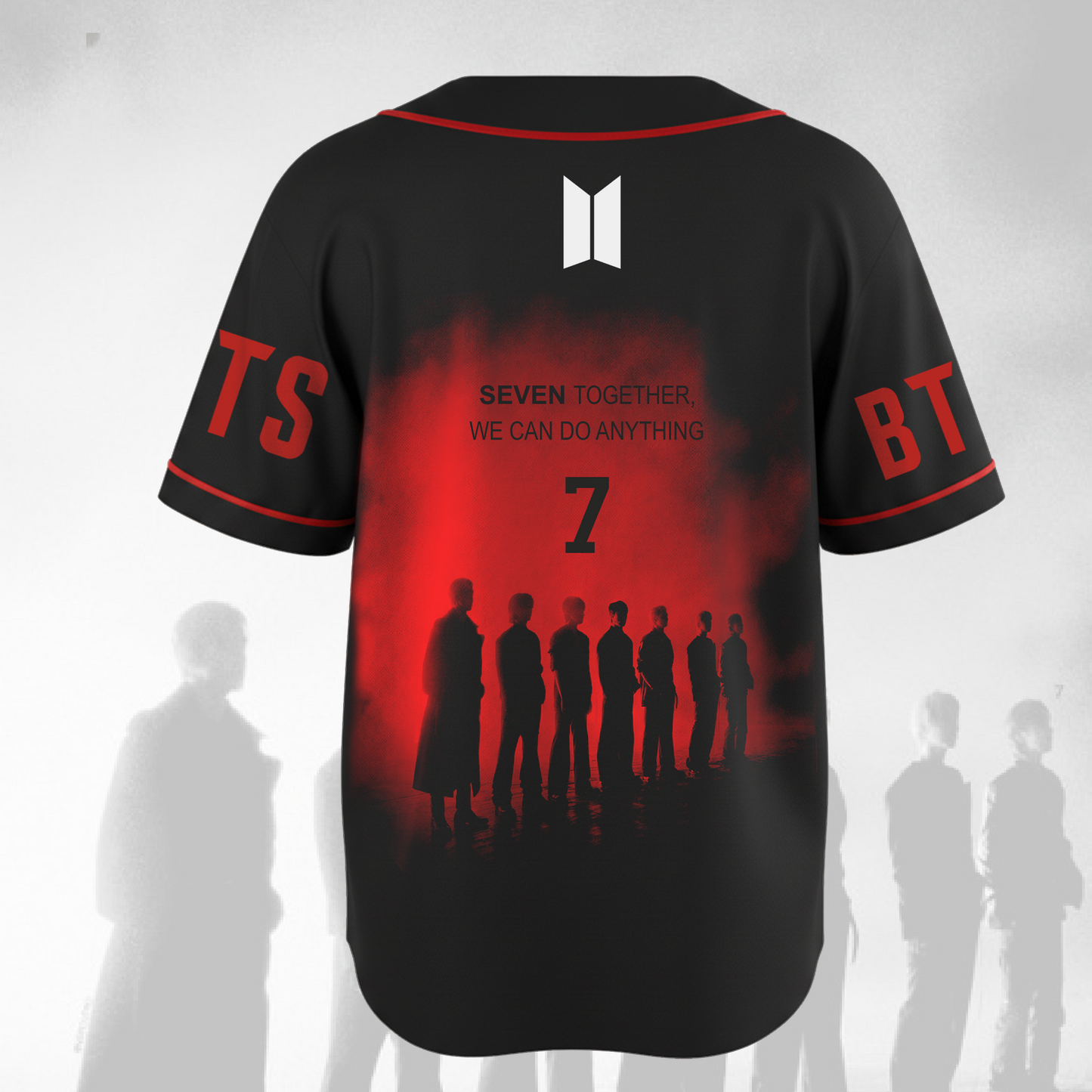 OT7 Seven Together Arirang Can Do Anything Baseball Jersey Gifts
