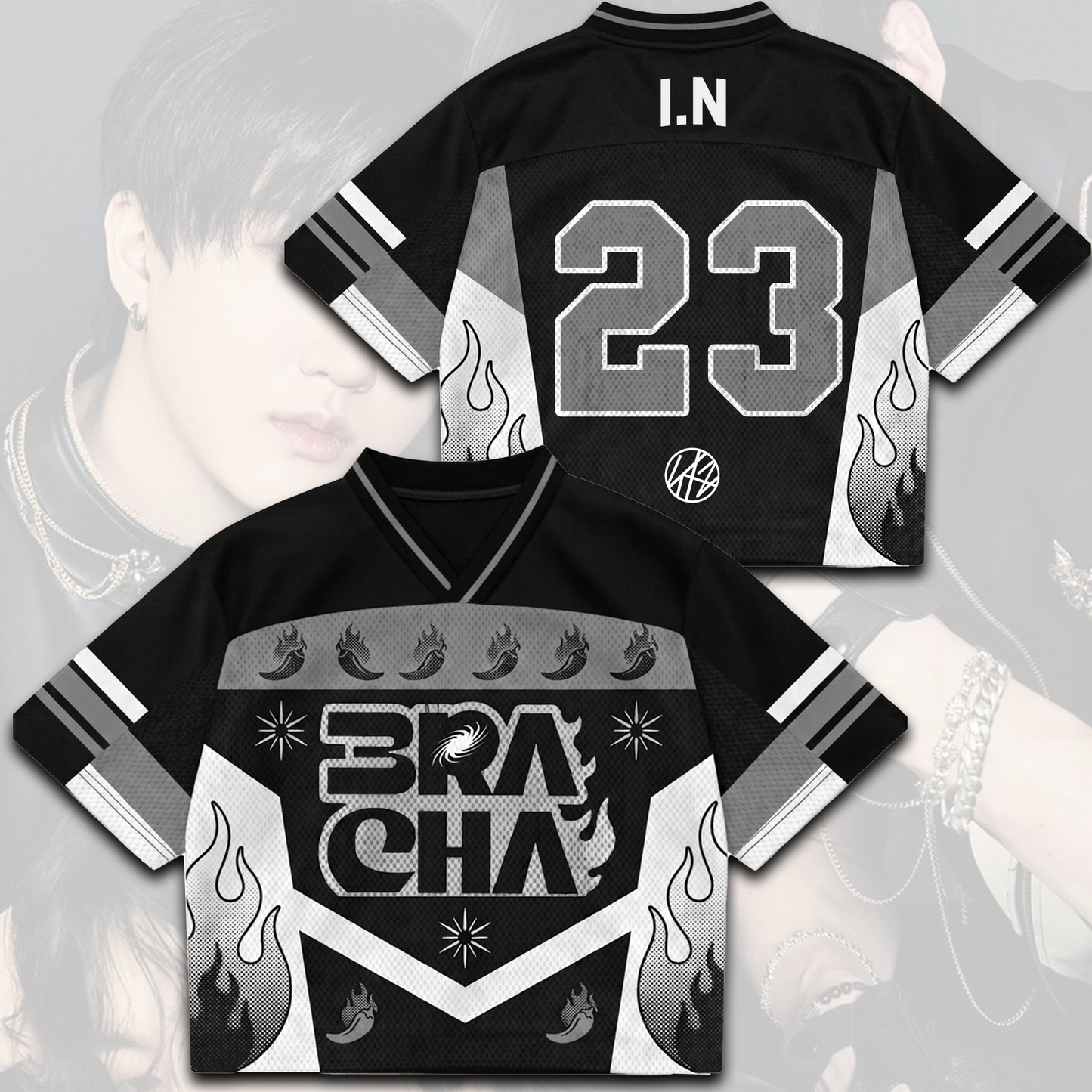 3racha Stray Kids Run It World Tour Tour Mixed Mesh Jersey Gift For Fans