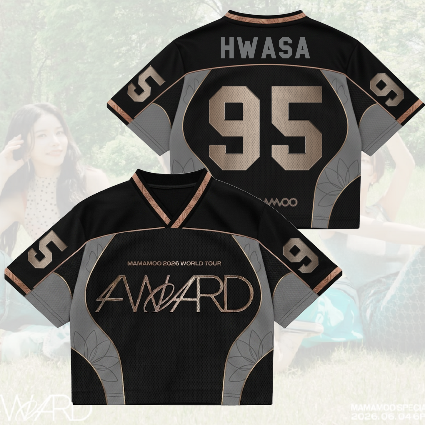 Grace Mamamoo 4ward World Tour Mixed Mesh Jersey Gift For Fans