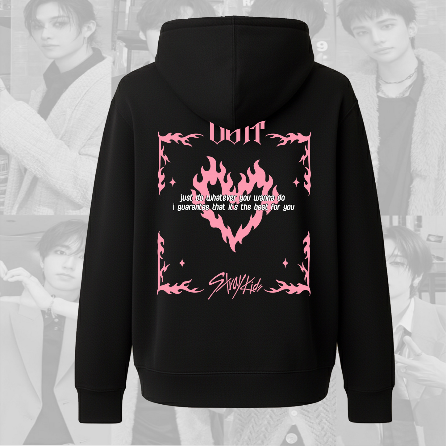 Just Do Whatever You Wanna Do Stray Kids Zip Hoodie