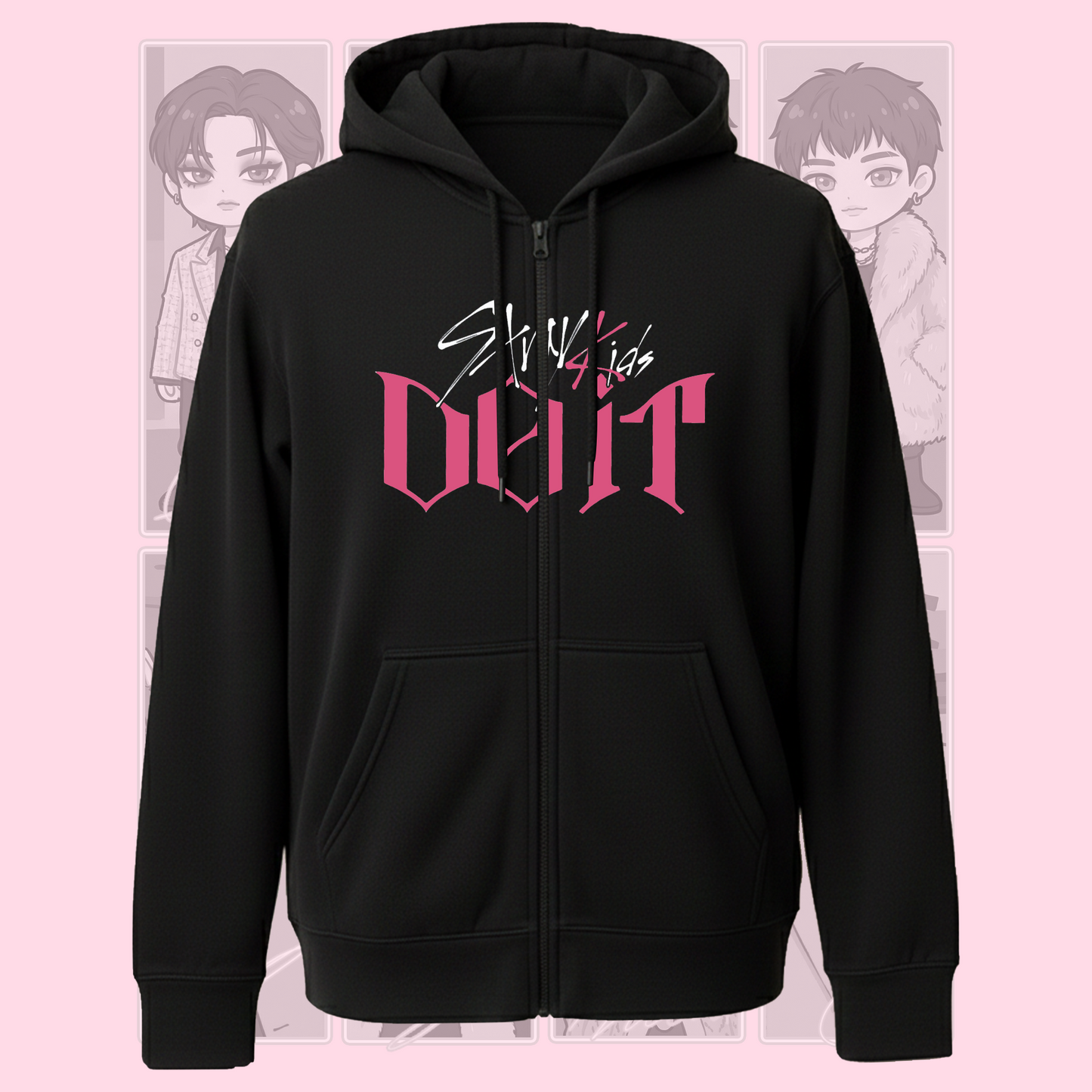 Cute DO It Stray Kids Zip Hoodie Gift For Fans