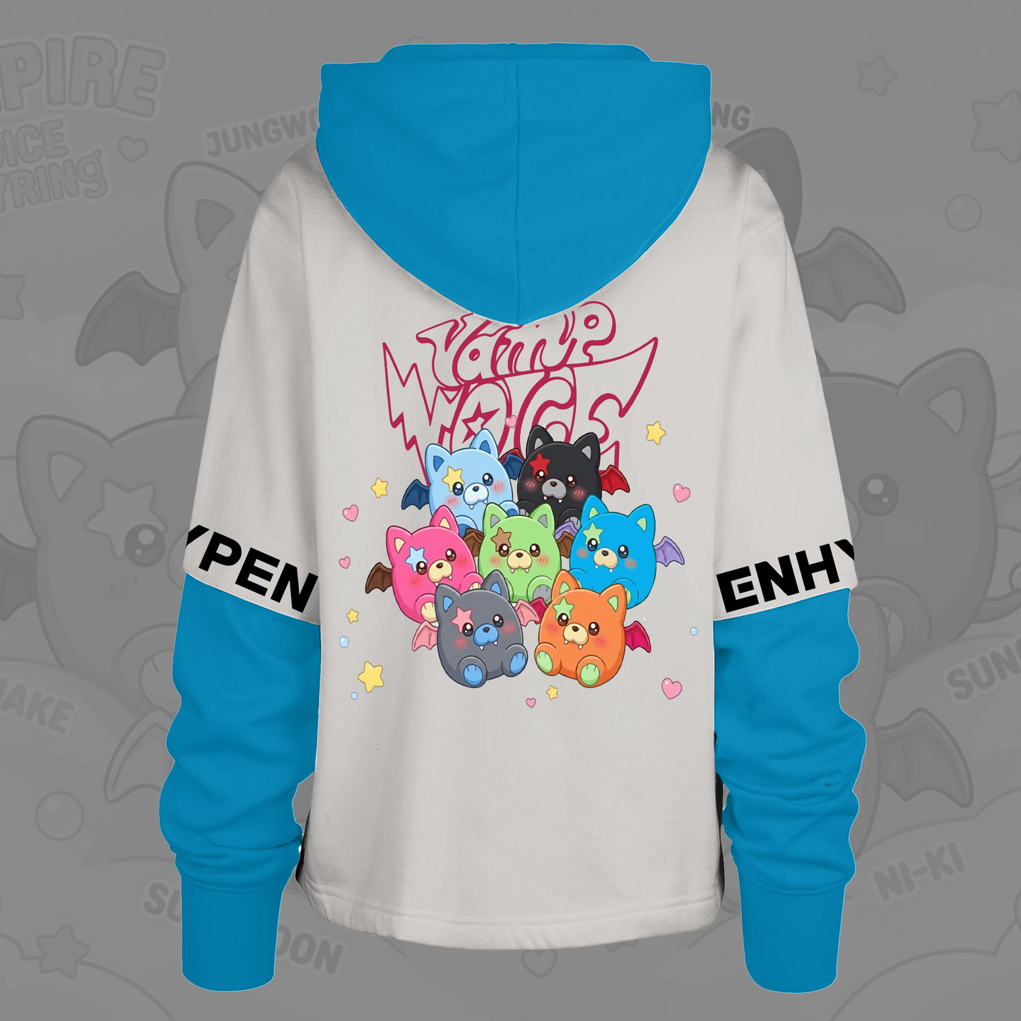 Cute Vamp Voice Enhypen Shortstop Hoodie Gift For Fans