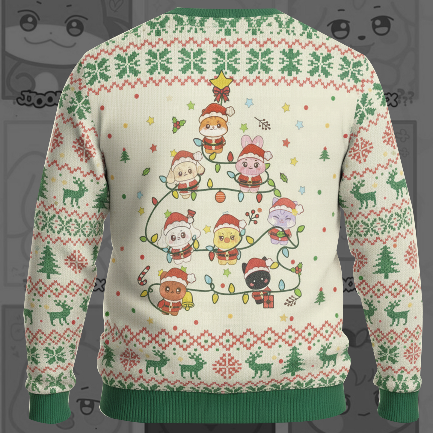 ATZ Aniteez Merry Christmas Ugly Sweater Gift For Lovers
