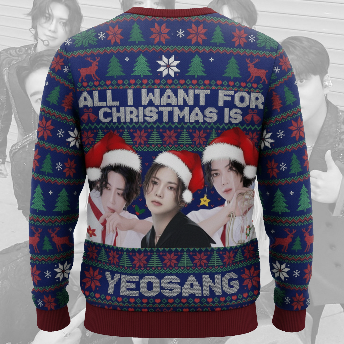 All I Want For Christmas Is Yeosang Ugly Sweater Gift For Lovers