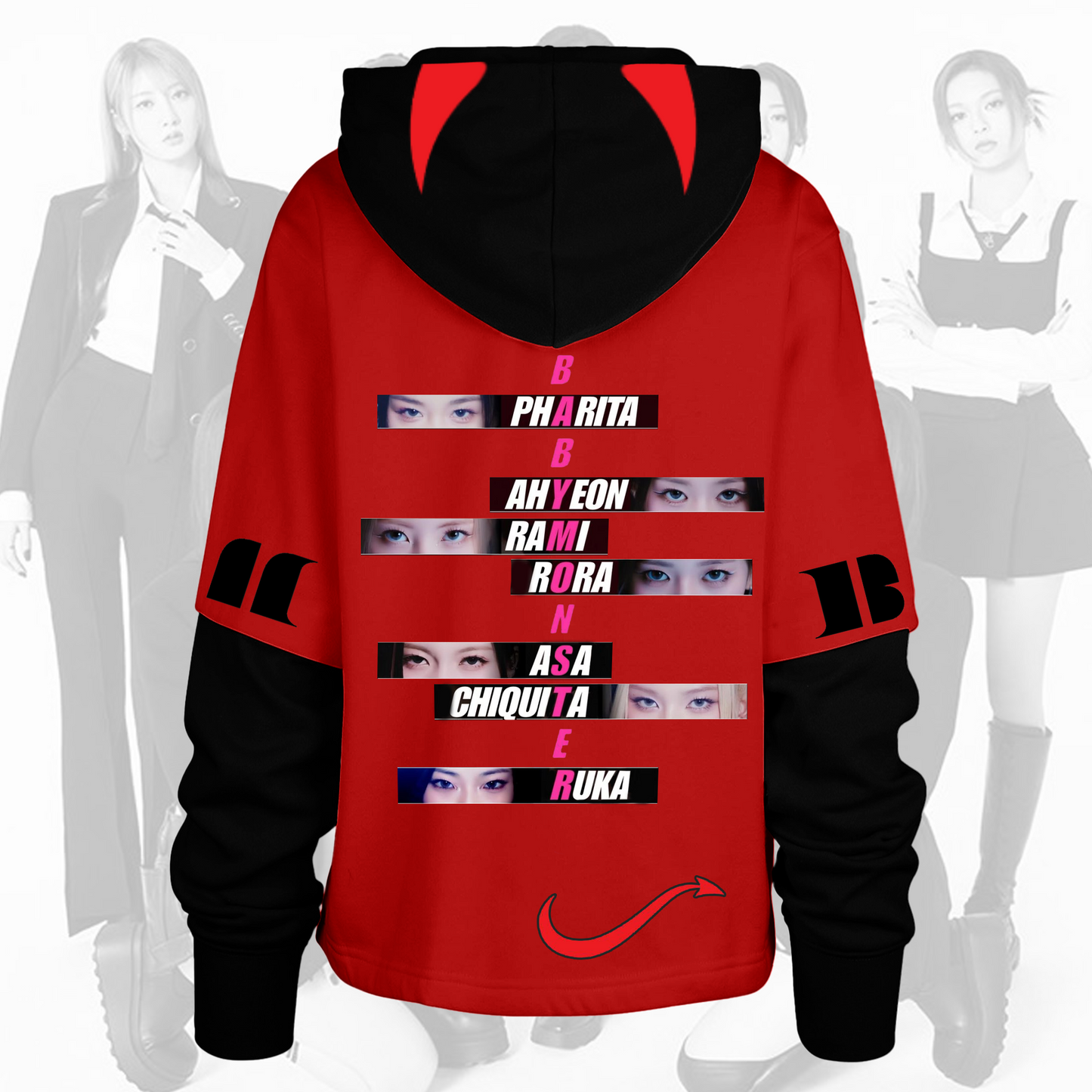 Cute Babymonster Eye To Eye Shortstop Hoodie Gift For Fans