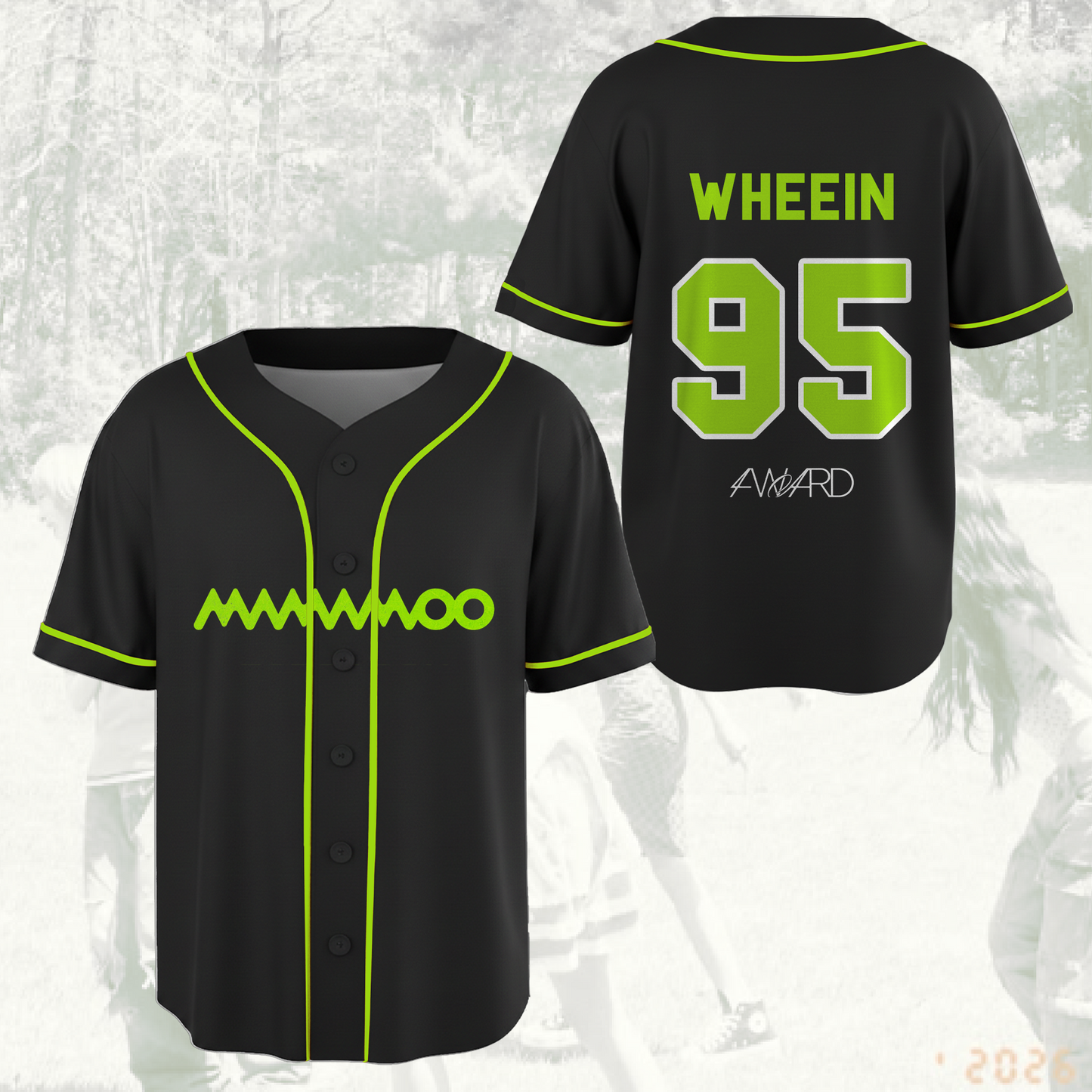Mamamoo Uniform 4ward World Tour Baseball Jersey Fan Editon
