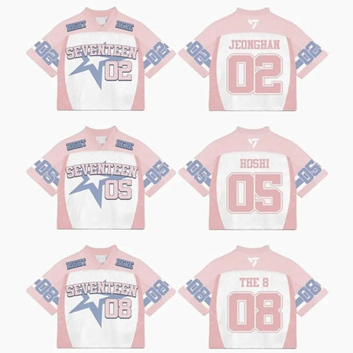 Seventeen 17 Right Here Mixed Mesh Jersey Football