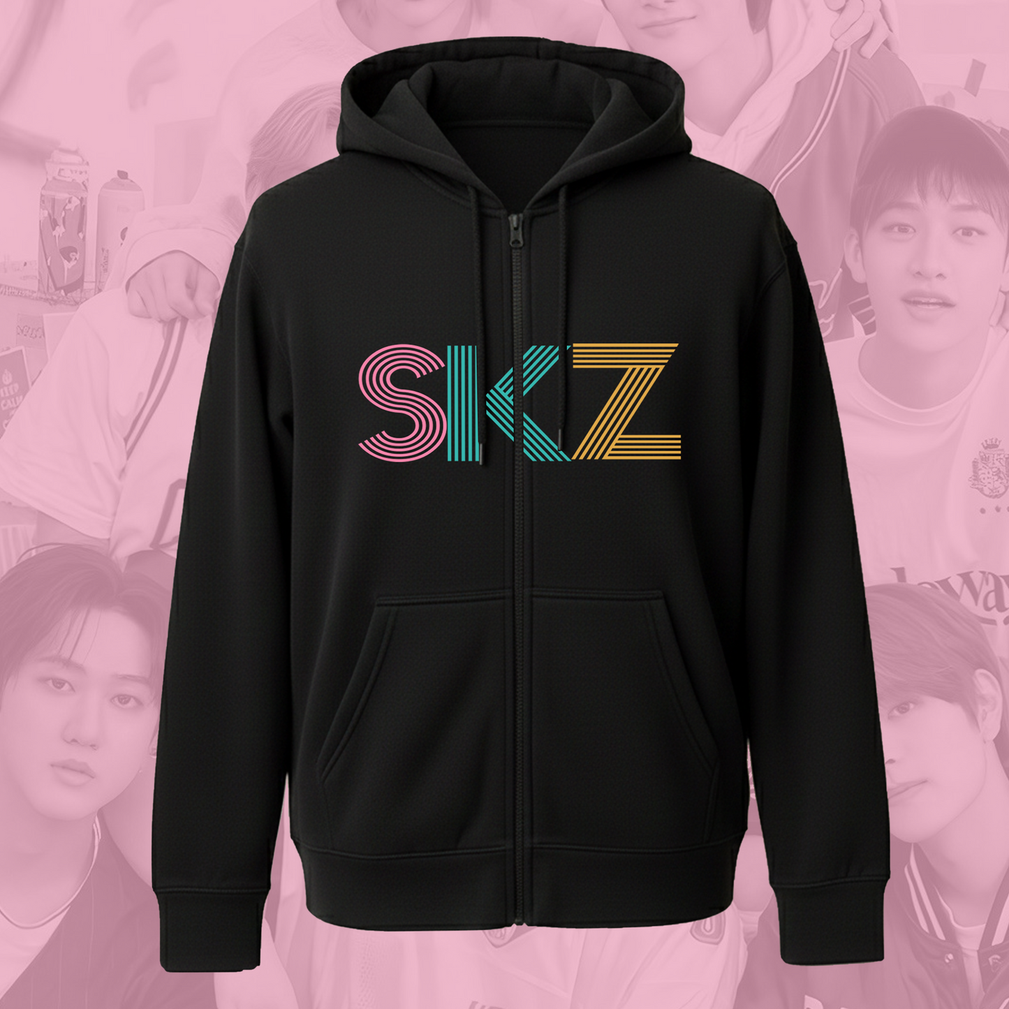Stray Kids Member Name Zip Hoodie Pullover Fashion Gift for Stay
