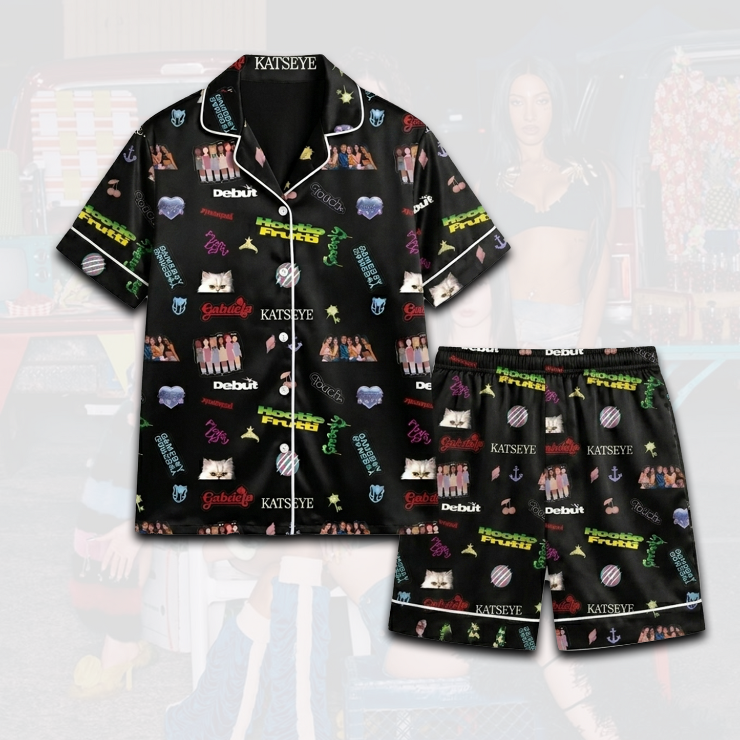 Chic Hootie Frutti KATSEYE Pajamas Set Gift For Fans