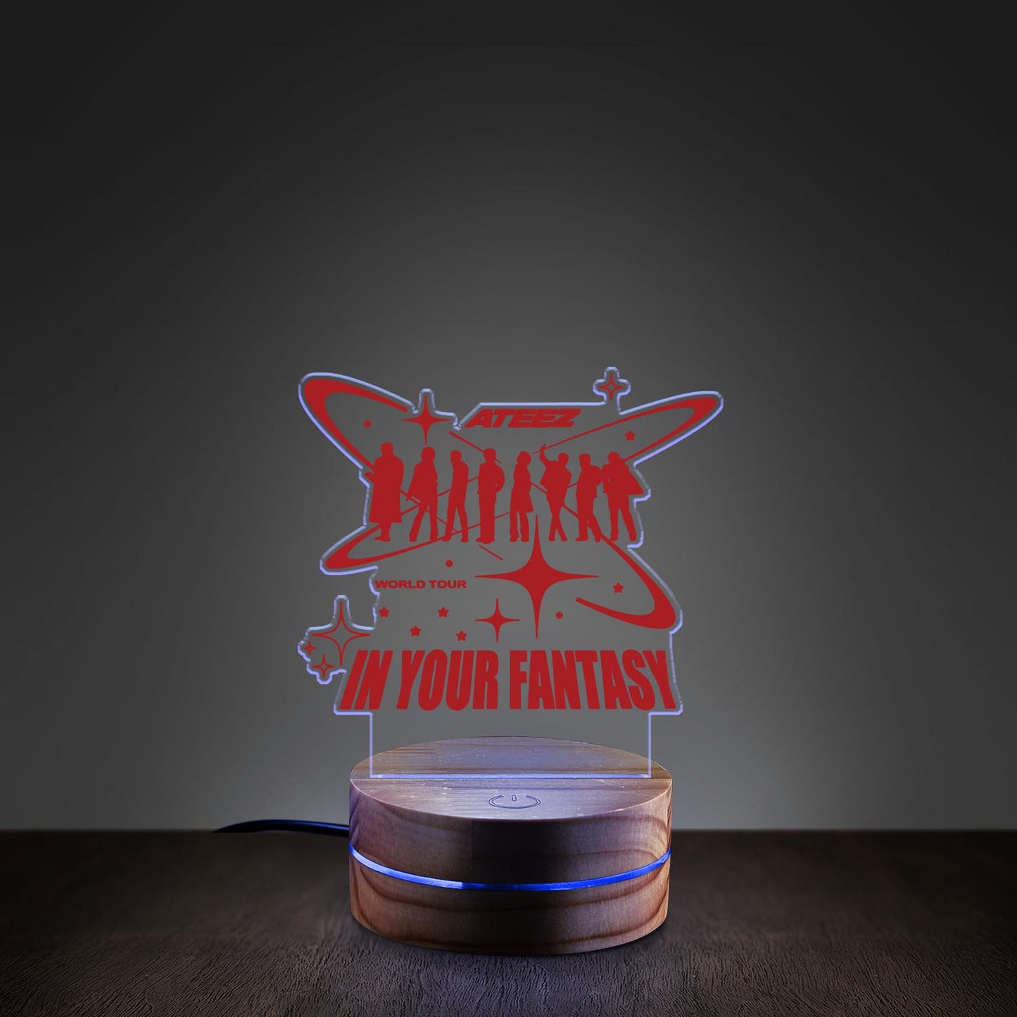 WAVESTEEᵀᴹ In Your Fantasy Acrylic LED Lamp – 16 RGB Colors