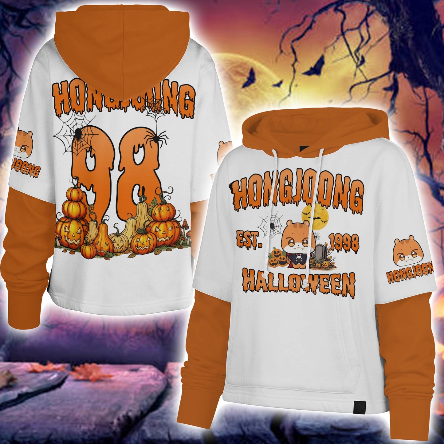 WAVESTEEᵀᴹ Shortstop Hoodie Ateez Characters Halloween