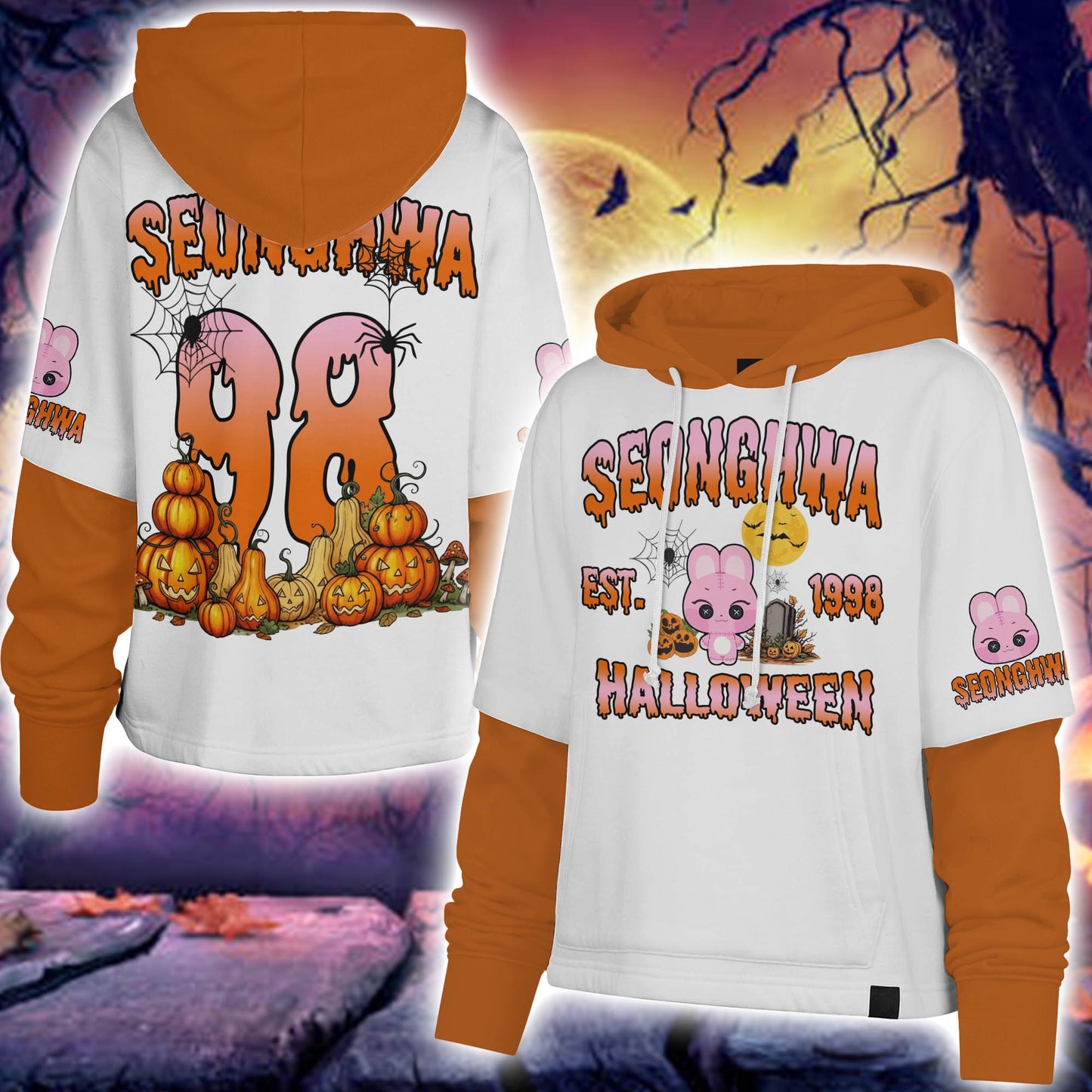 WAVESTEEᵀᴹ Shortstop Hoodie Ateez Characters Halloween