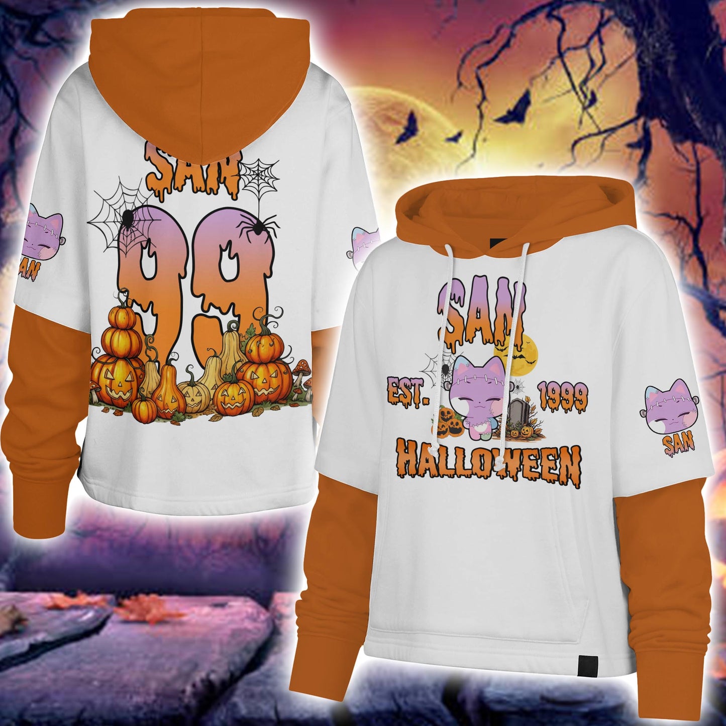 WAVESTEEᵀᴹ Shortstop Hoodie Ateez Characters Halloween