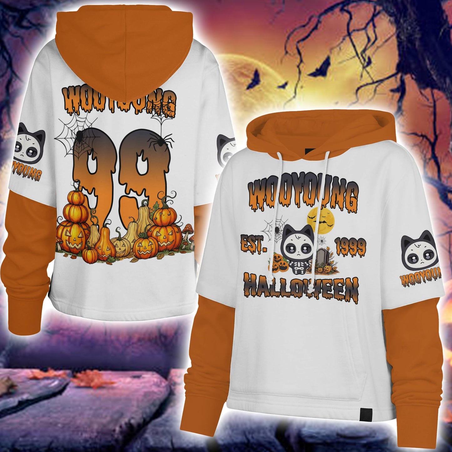 WAVESTEEᵀᴹ Shortstop Hoodie Ateez Characters Halloween