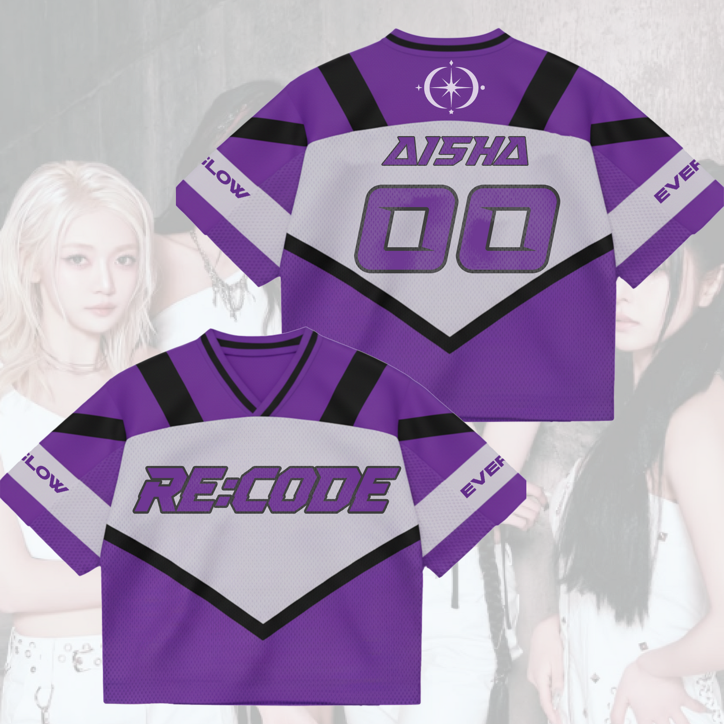 Everglow 2026 New Tour Code Album Mixed Mesh Jersey Gifts