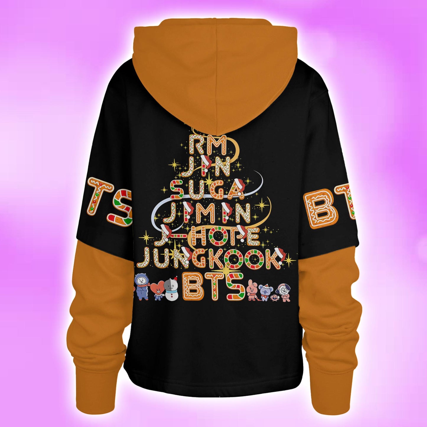 WAVESTEEᵀᴹ BTS Cookies Shortstop Hoodie Christmas
