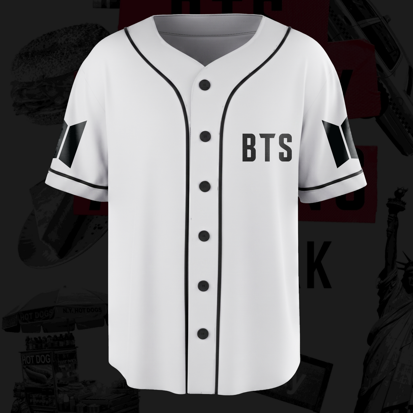 Retro BTS The City New York Arirang Baseball Jersey Gifts For Fans