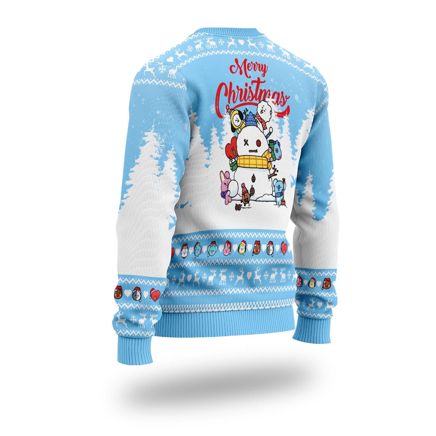 WAVESTEEᵀᴹ BT21 Merry Christmas Ugly Sweater