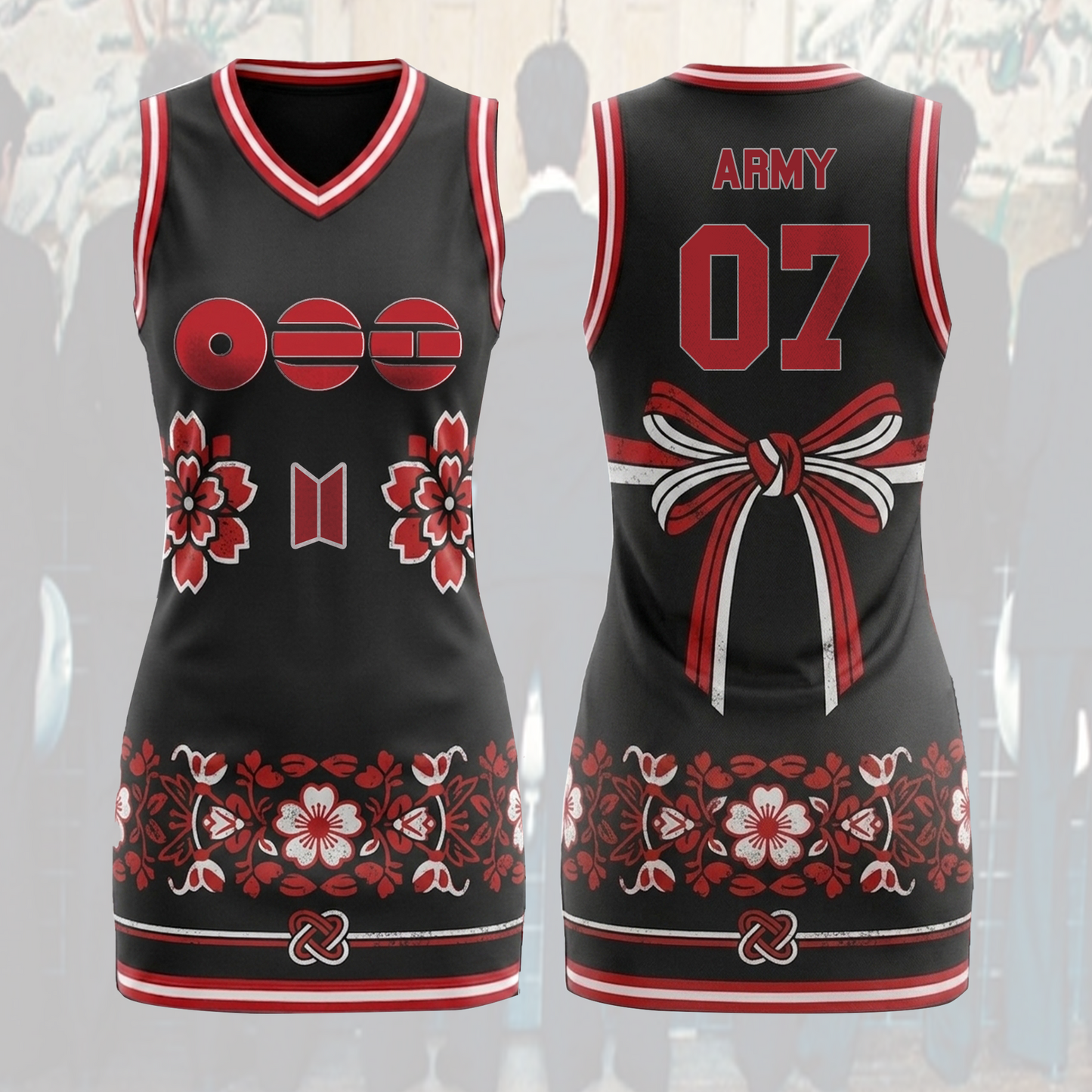 The Muse Arirang World Tour BTS Jersey Dress Sporty Chic Concert Outfit Gift For Army