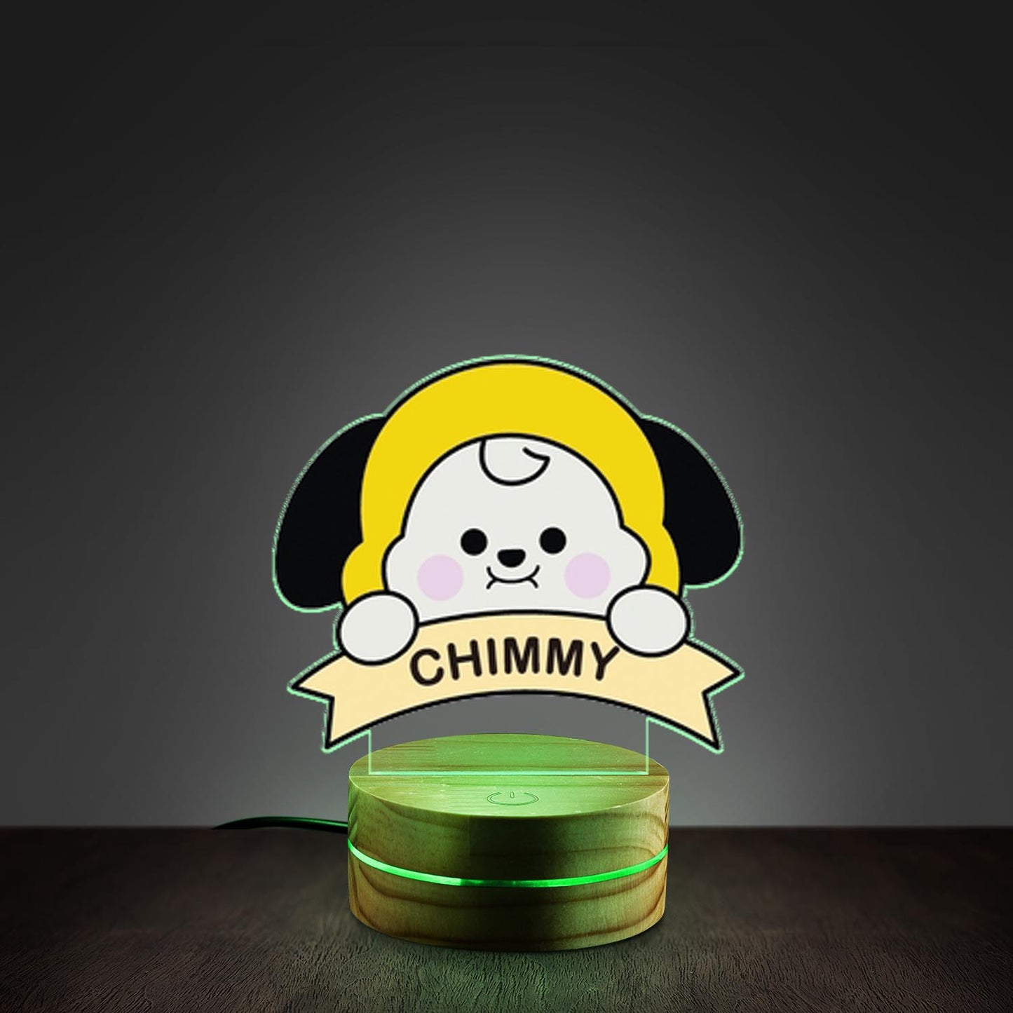 WAVESTEEᵀᴹ BT21 Acrylic LED Lamp – 16 RGB Colors